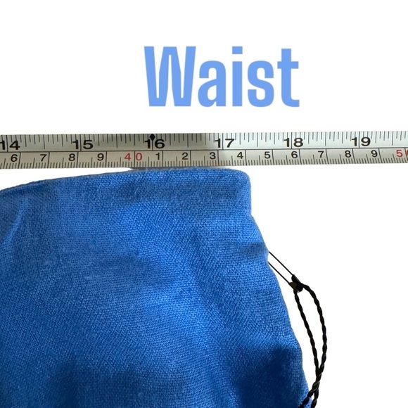 NWT Jason Wu Blue Linen Blend Braided High Waist Wide leg crop Pant Womens 8 - Picture 11 of 14